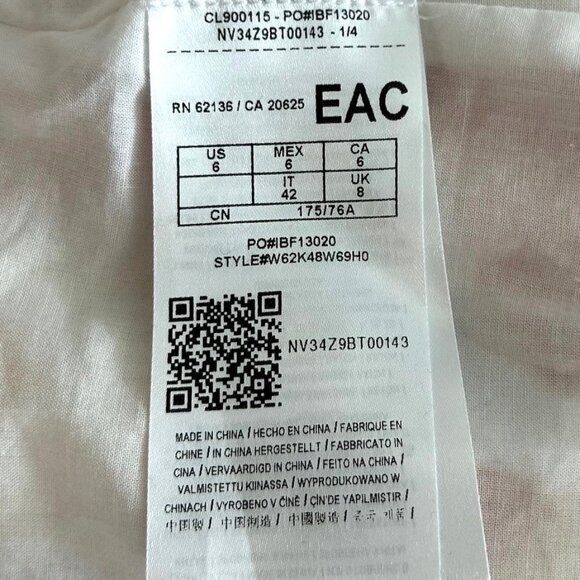 GUESS Ariana Strappy Maxi Dress Sz 6 - Picture 5 of 8